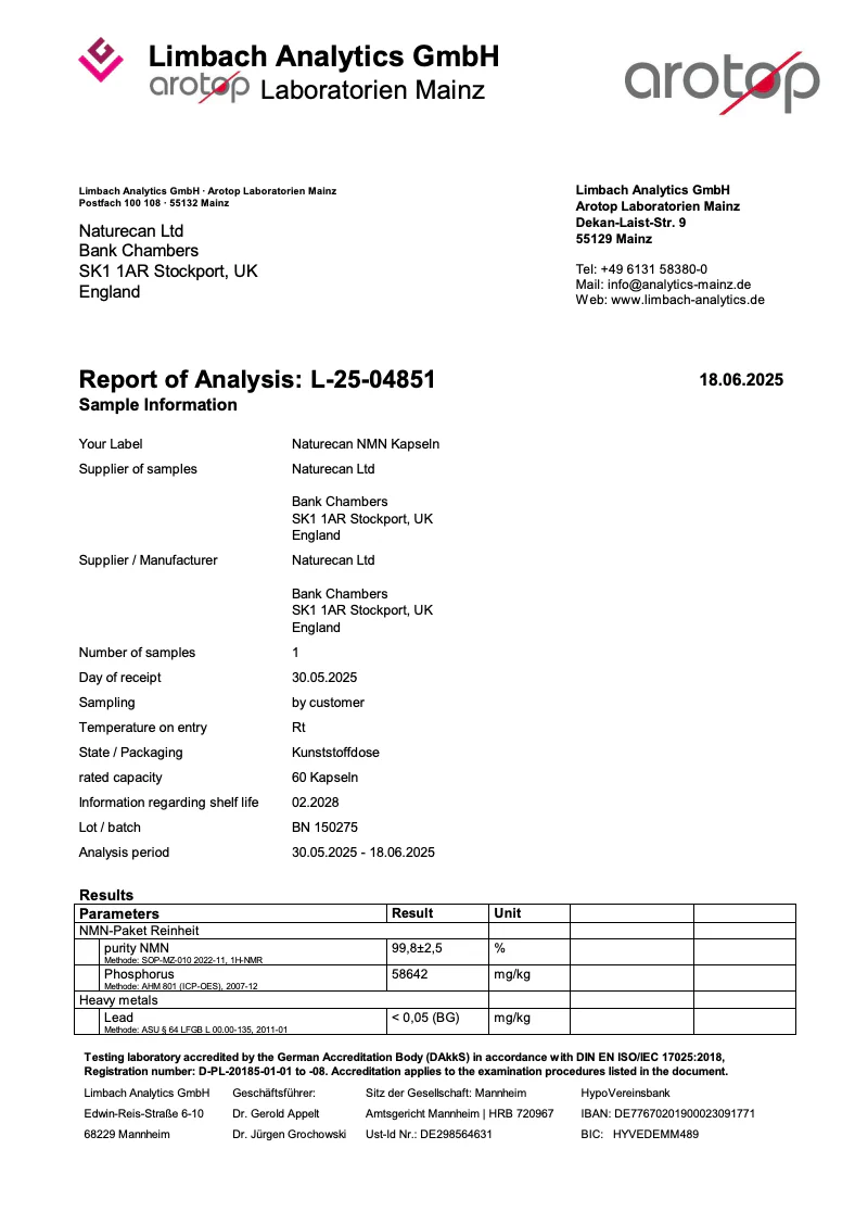 NMN tillskott - 99% rent - NAD+ förstärkare - Image 8