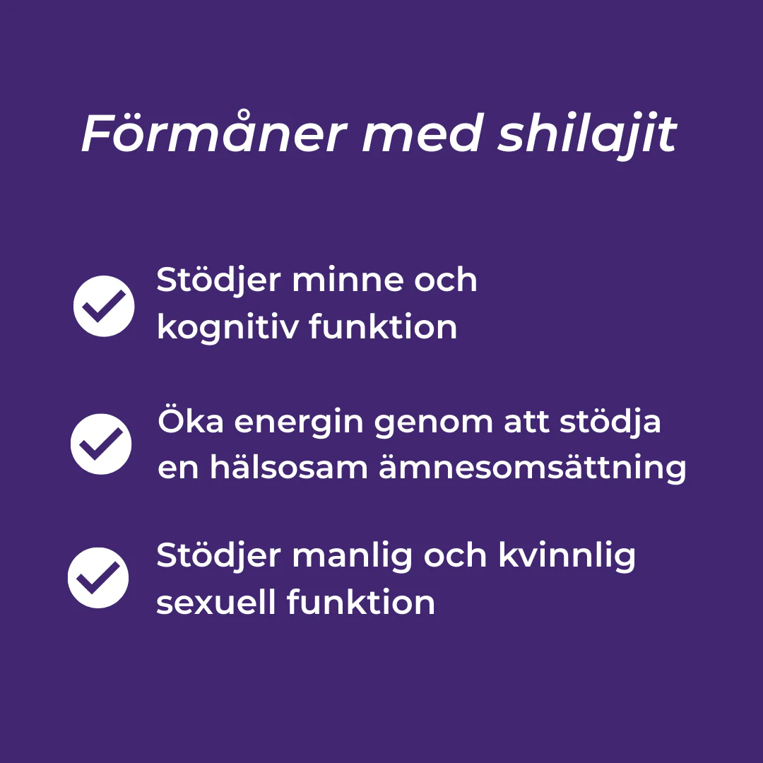 Shilajit - 600mg per kapsel | med Ashwagandha och Piperine - Image 3